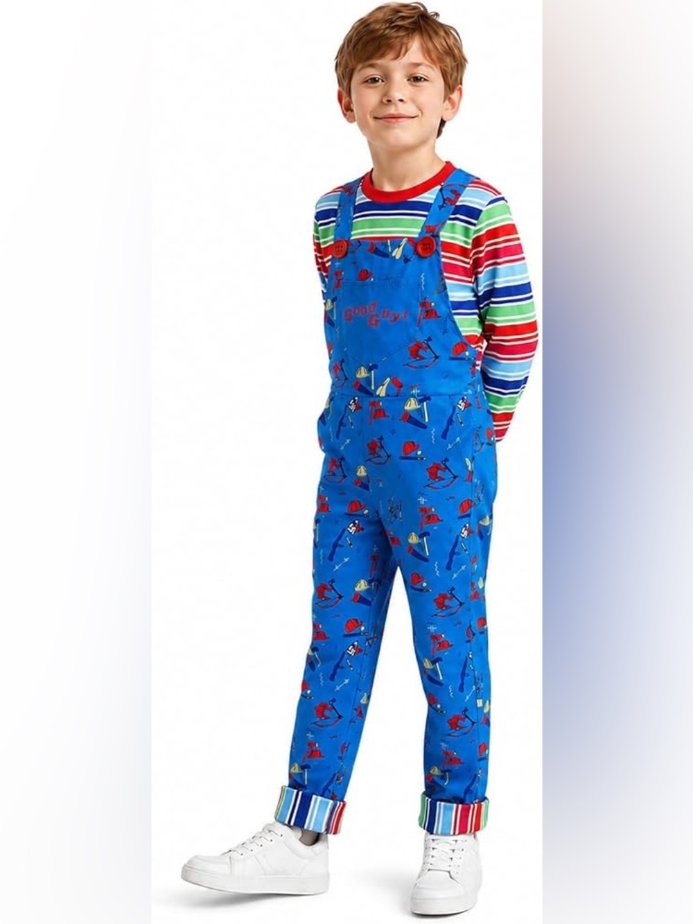Kids Chucky Costume 1 piece overalls 4T